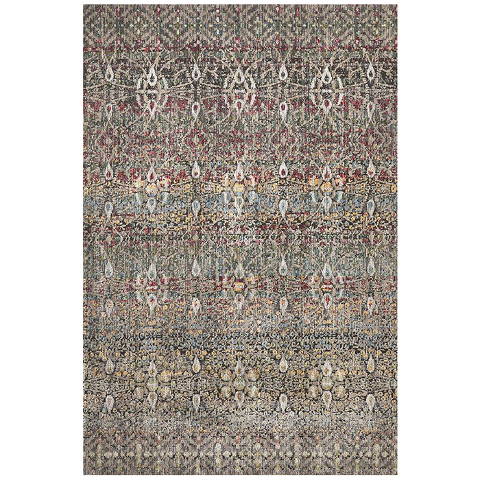 Juhayna Multicoloured Faded Transitional Teardrop Contemporary Rug, Rugs, Ozark Home 