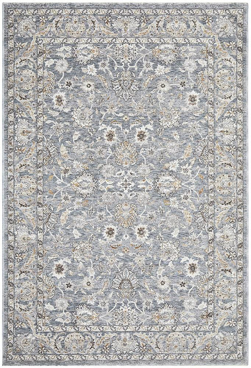 Itsa Blue Classic Floral Motif Pattern Vintage Rug, Rugs, Ozark Home 