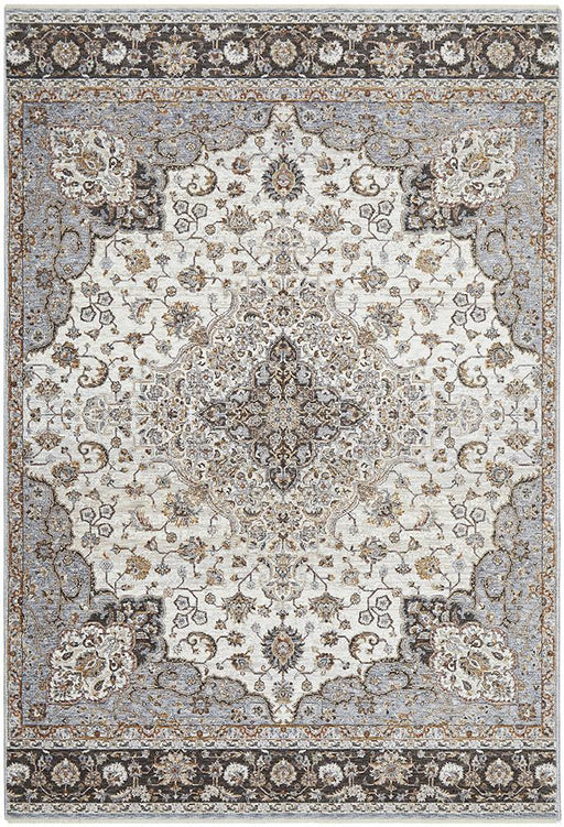 Itsa Silver Classic Floral Ornament Vintage Rug, Rugs, Ozark Home 