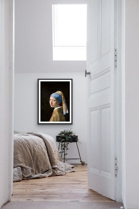 Johannes Vermeer's Girl with a Pearl Earring (c1665) - Adapted Print of Original Painting, Wall Art, Ozark Home 