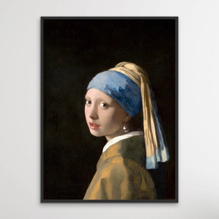 Johannes Vermeer's Girl with a Pearl Earring (c1665) - Adapted Print of Original Painting, Wall Art, Ozark Home 