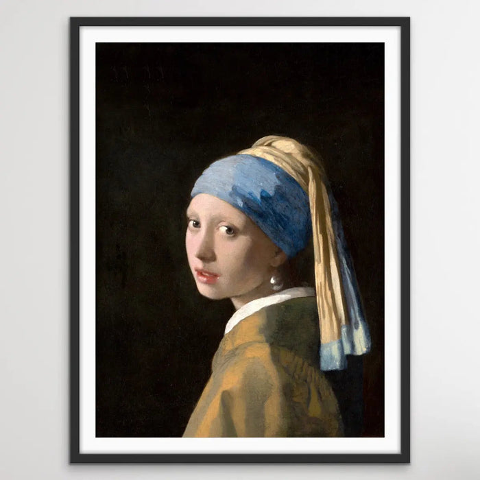 Johannes Vermeer's Girl with a Pearl Earring (c1665) - Adapted Print of Original Painting, Wall Art, Ozark Home 