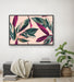 Jungle Dreaming - Pink Jungle Foliage Monstera Graphic Wall Art Print  on Canvas, Wall Art, Ozark Home 