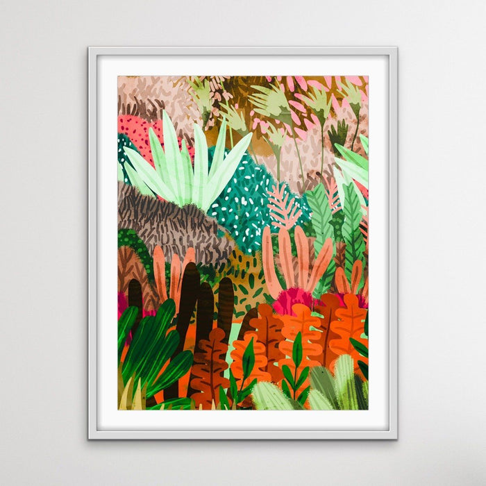 Junglified - Abstract Colourful Monstera Jungle Original Artwork Canvas or Paper Print, Wall Art, Ozark Home 