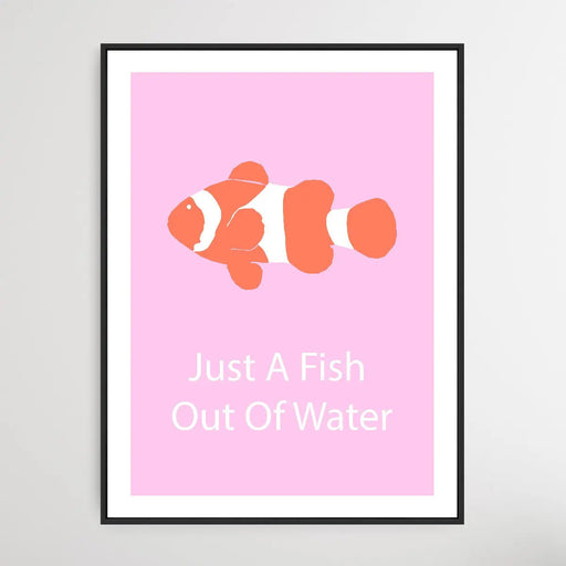 Just A Fish Out of Water - Minimalist Koi Fish Classic Art Print, Wall Art, Ozark Home 