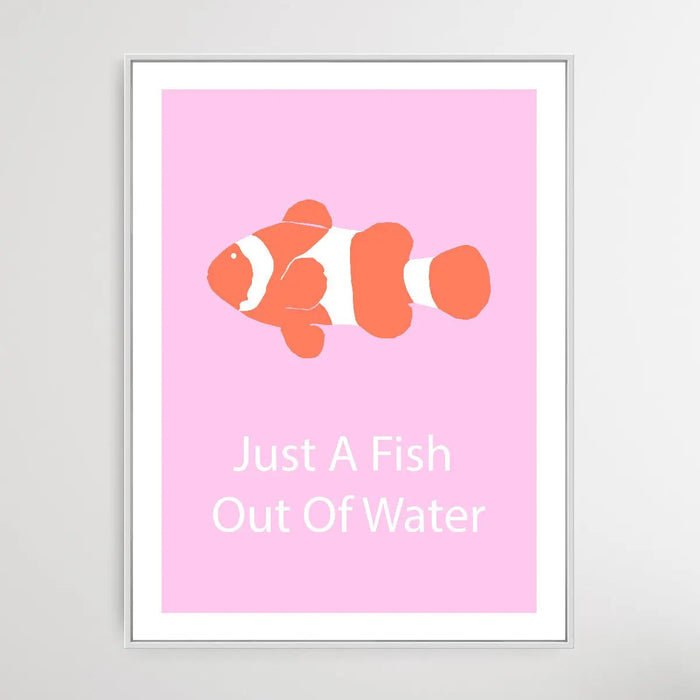 Just A Fish Out of Water - Minimalist Koi Fish Classic Art Print, Wall Art, Ozark Home 