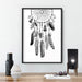Dreamcatcher in Black and White - Art Print, Wall Art, Ozark Home 