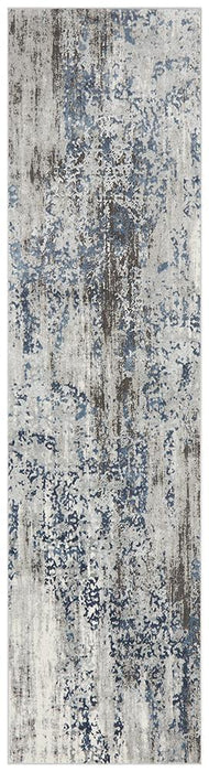 Karaburun Grey Faded Transitional Abstract Contemporary Rug, Rugs, Ozark Home 