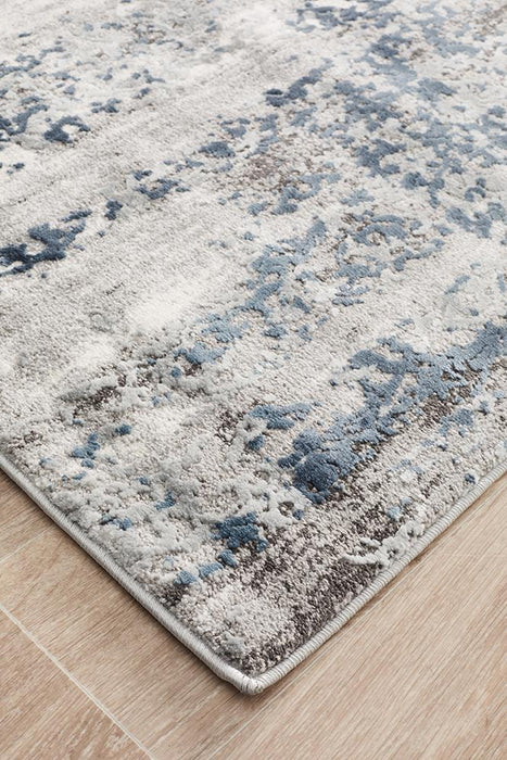 Karaburun Grey Faded Transitional Abstract Contemporary Runner Rug, Rugs, Ozark Home 