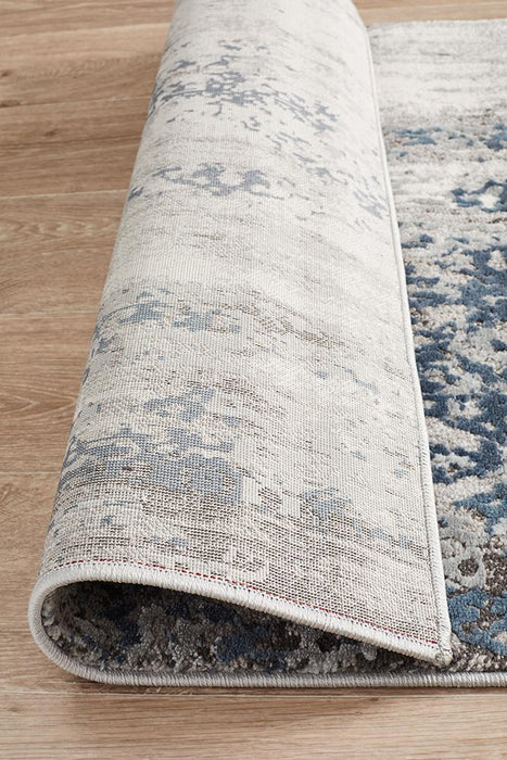 Karaburun Grey Faded Transitional Abstract Contemporary Runner Rug, Rugs, Ozark Home 