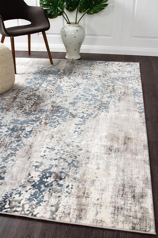 Karaburun Grey Faded Transitional Abstract Contemporary Rug, Rugs, Ozark Home 