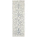 Karaburun White Faded Transitional Abstract Contemporary Runner Rug, Rugs, Ozark Home 