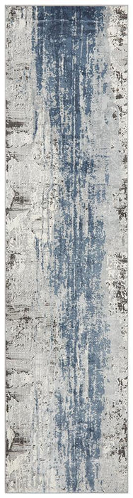 Karaburun Blue Faded Transitional River Contemporary Rug, Rugs, Ozark Home 