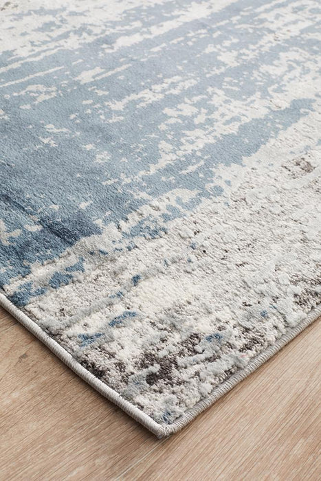 Karaburun Blue Faded Transitional River Contemporary Runner Rug, Rugs, Ozark Home 