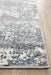 Karaburun White & Blue Faded Transitional Contemporary Runner Rug, Rugs, Ozark Home 