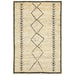 Korba Ivory & Black Tribal Pattern Handwoven Jute Rug, Rugs, Ozark Home 