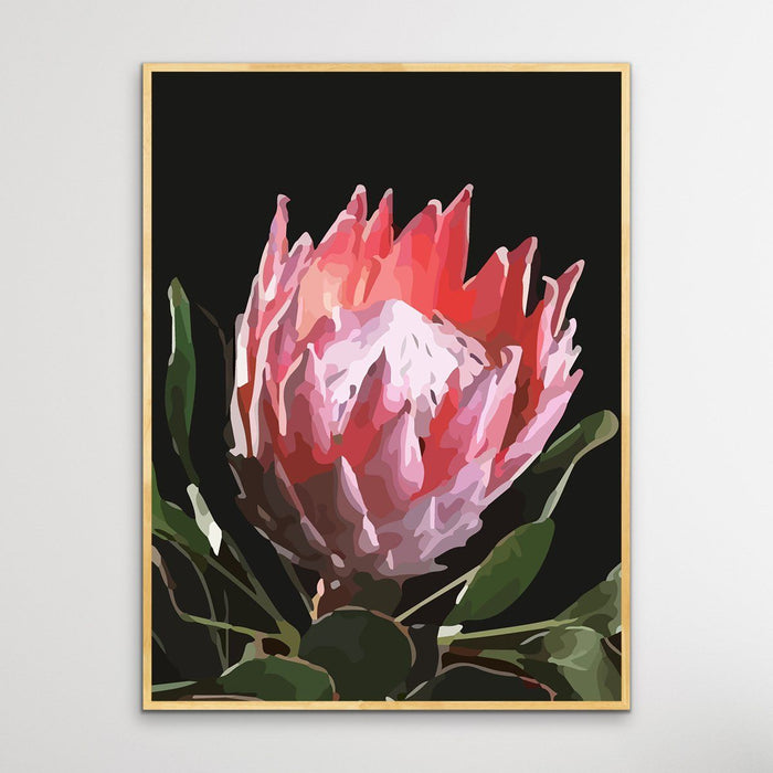 King Of The Blooms - Protea Floral Print on Canvas or Paper