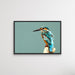 Kingfisher- Turquoise Australian Bird Canvas And Art Print, Wall Art, Ozark Home 