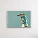 Kingfisher- Turquoise Australian Bird Canvas And Art Print, Wall Art, Ozark Home 