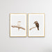 Kookaburra Pair - Two Piece Kookaburra Photographic Print Set on White, Wall Art, Ozark Home 