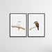 Kookaburra Pair - Two Piece Kookaburra Photographic Print Set on White, Wall Art, Ozark Home 