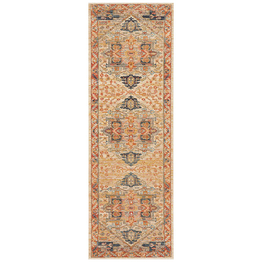 Limonlu Rust Tribal Geometric Motif Vintage Runner Rug, Rugs, Ozark Home 