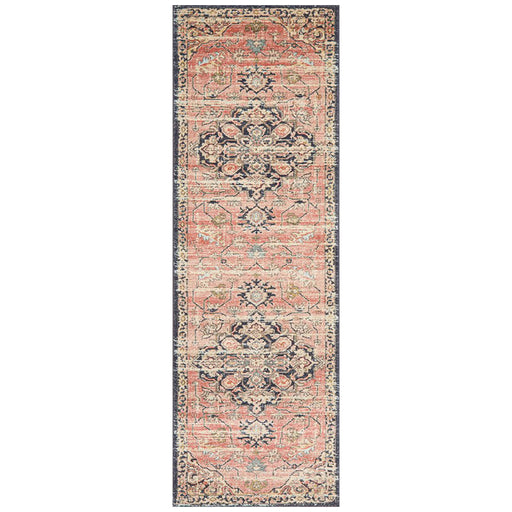 Limonlu Brick Tribal Floral Motif Vintage Runner Rug, Rugs, Ozark Home 