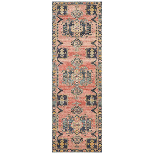 Limonlu Earth Tribal Distressed Medallion Vintage Runner Rug, Rugs, Ozark Home 