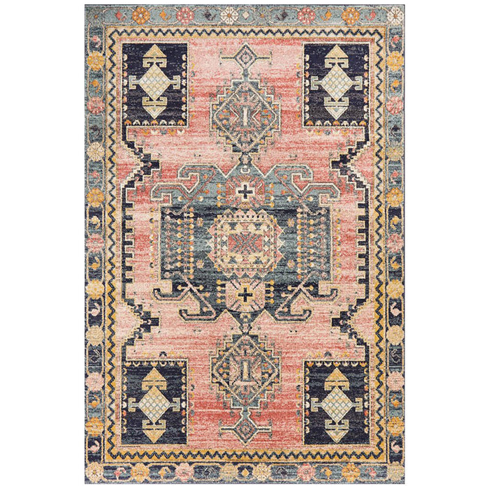 Limonlu Earth Tribal Distressed Medallion Vintage Rug, Rugs, Ozark Home 