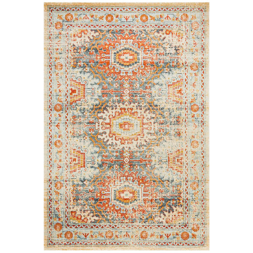 Limonlu Blue Tribal Geometric Medallion Vintage Rug, Rugs, Ozark Home 