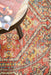 Limonlu Crimson Round Distressed Oriental Motif Vintage Rug, Rugs, Ozark Home 