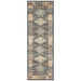 Limonlu Navy Distressed Diamond Motif Vintage Runner Rug, Rugs, Ozark Home 