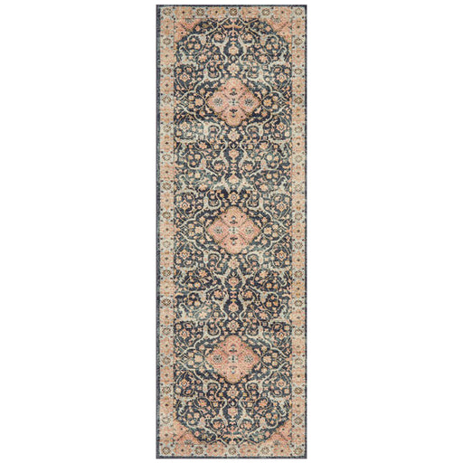 Limonlu Midnight Distressed Oriental Motif Vintage Runner Rug, Rugs, Ozark Home 