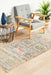 Limonlu Sky Blue Distressed Geometric Aztec Vintage Runner Rug, Rugs, Ozark Home 