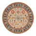 Limonlu Dune Round Distressed Ornamental Floral Motif Vintage Rug, Rugs, Ozark Home 