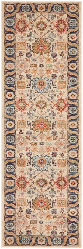 Limonlu Dune Distressed Ornamental Floral Motif Vintage Rug, Rugs, Ozark Home 