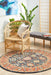 Limonlu Navy Round Distressed Ornamental Floral Motif Vintage Rug, Rugs, Ozark Home 