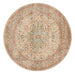 Limonlu Papyrus Round Distressed Ornamental Floral Motif Vintage Rug, Rugs, Ozark Home 