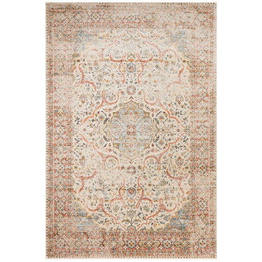 Limonlu Papyrus Distressed Ornamental Floral Motif Vintage Rug, Rugs, Ozark Home 