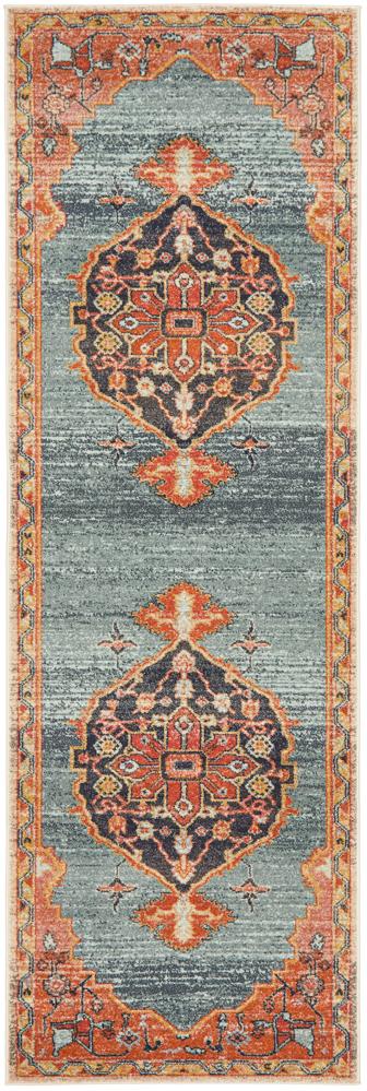 Limonlu Rust Distressed Geometric Ornamental Floral Vintage Rug, Rugs, Ozark Home 