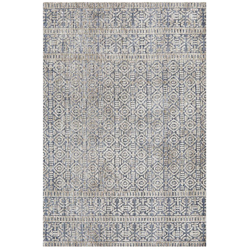 Lakheri Navy & Grey Geometric Abstract Contemporary Rug, Rugs, Ozark Home 