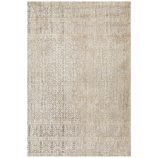 Lakheri Natural & Grey Geometric Abstract Contemporary Rug, Rugs, Ozark Home 