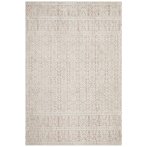 Lakheri Peach & Ivory Geometric Abstract Contemporary Rug, Rugs, Ozark Home 