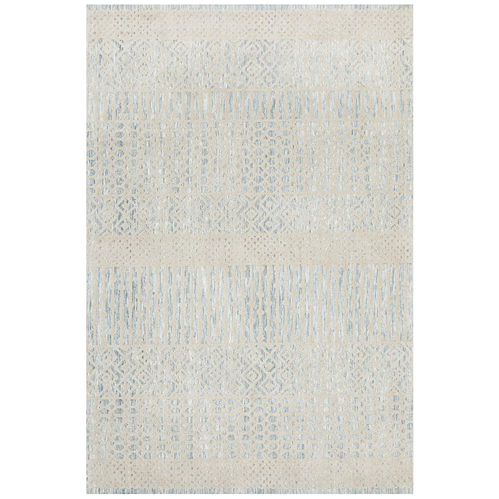 Lakheri Blue & Green Geometric Abstract Tribal Contemporary Rug, Rugs, Ozark Home 