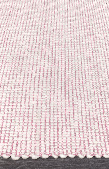 Loha Pink Flatwoven Wool Contemporary Rug, Rugs, Ozark Home 