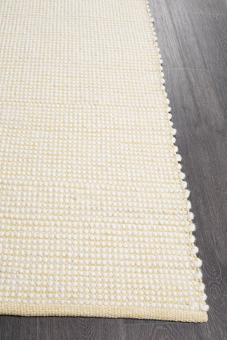 Loha Yellow Flatwoven Wool Contemporary Rug, Rugs, Ozark Home 