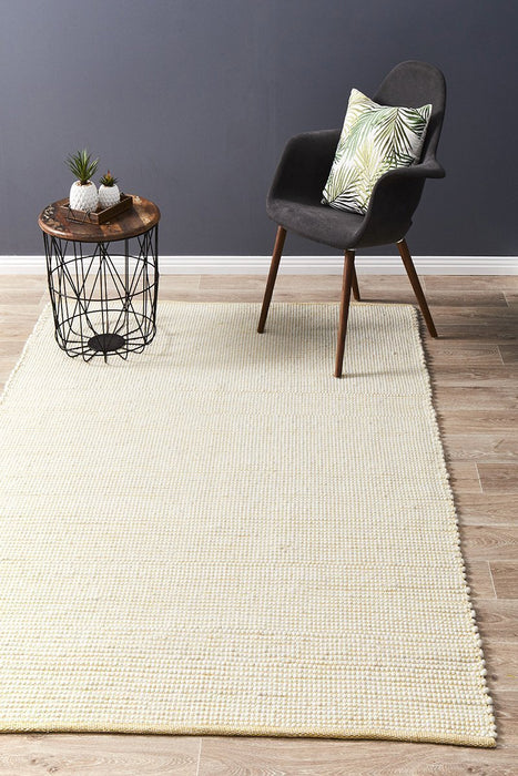 Loha Yellow Flatwoven Wool Contemporary Rug, Rugs, Ozark Home 