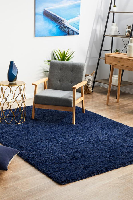 Lacin Denim Soft Shag Rug, Rugs, Ozark Home 