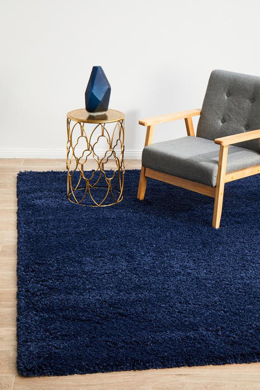 Lacin Denim Soft Shag Rug, Rugs, Ozark Home 