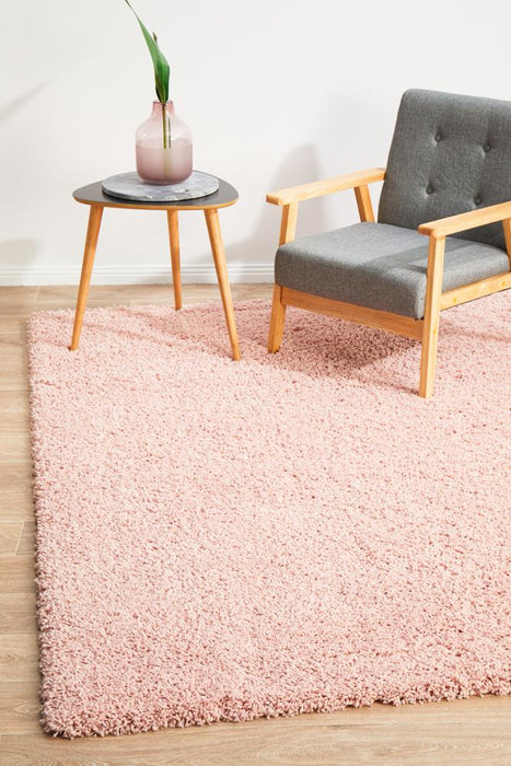 Lacin Pink Soft Shag Rug, Rugs, Ozark Home 